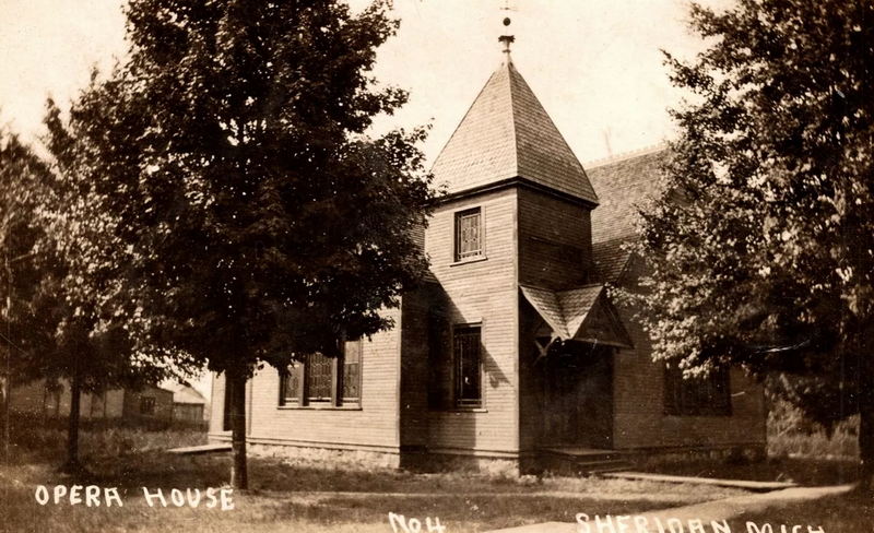 Sheridan Opera House - Vintage Postcard